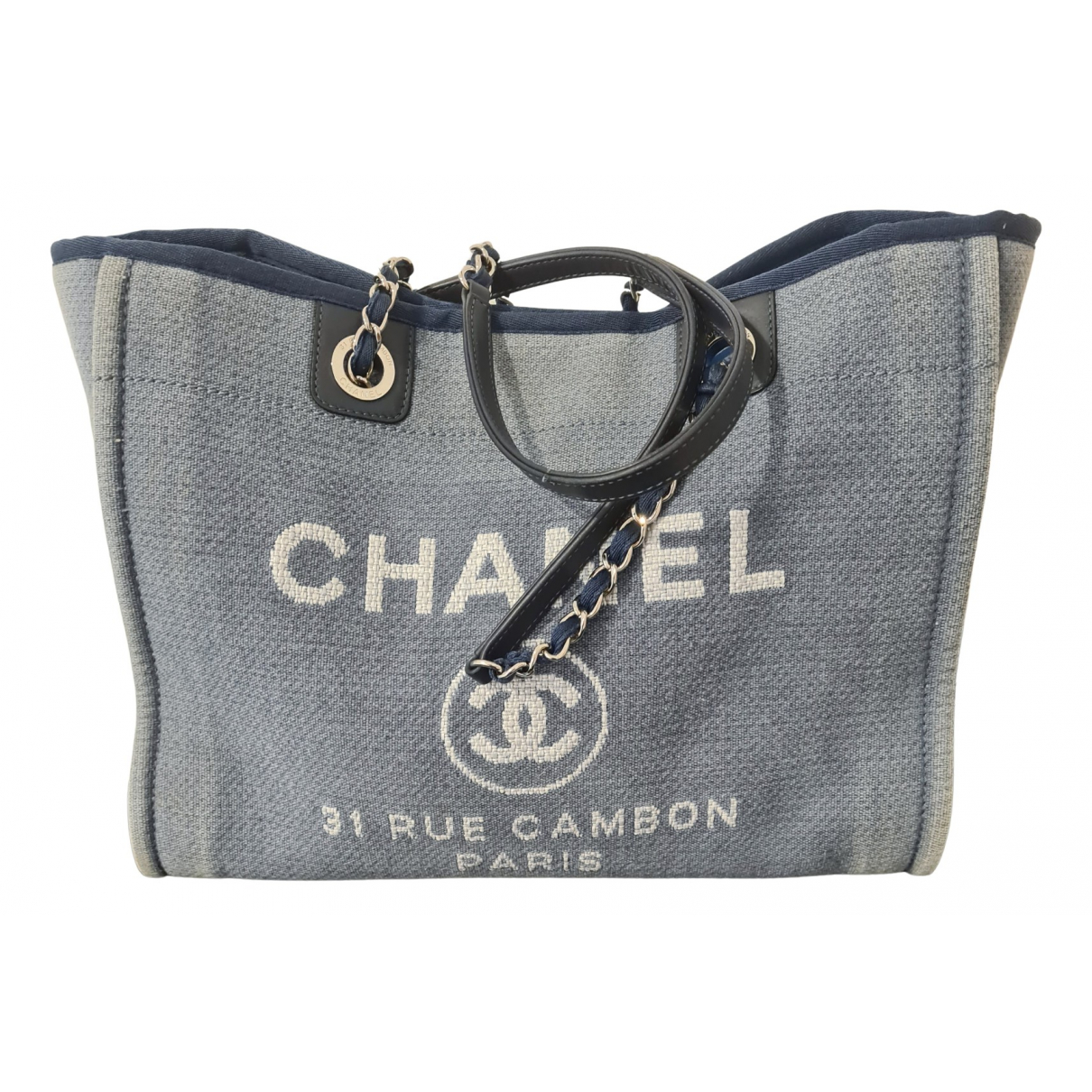 Deauville chain tote Chanel Grey in 